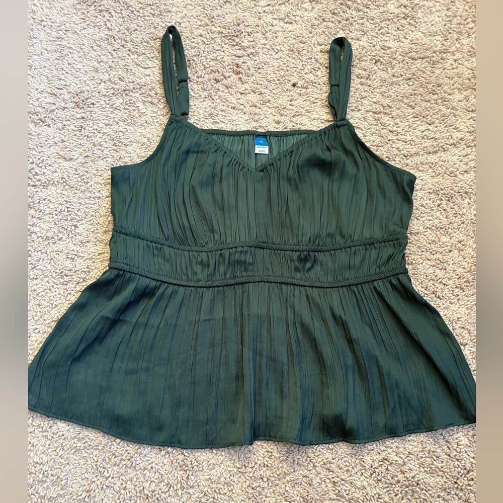 Old Navy Waist Defined Satin Top